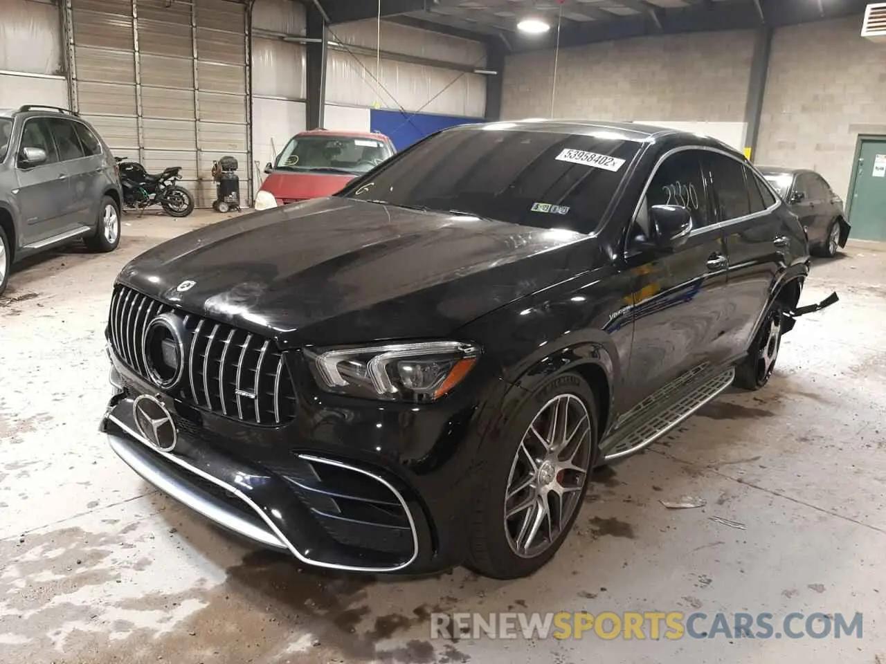 2 Photograph of a damaged car 4JGFD8KB9MA379734 MERCEDES-BENZ GLE-CLASS 2021