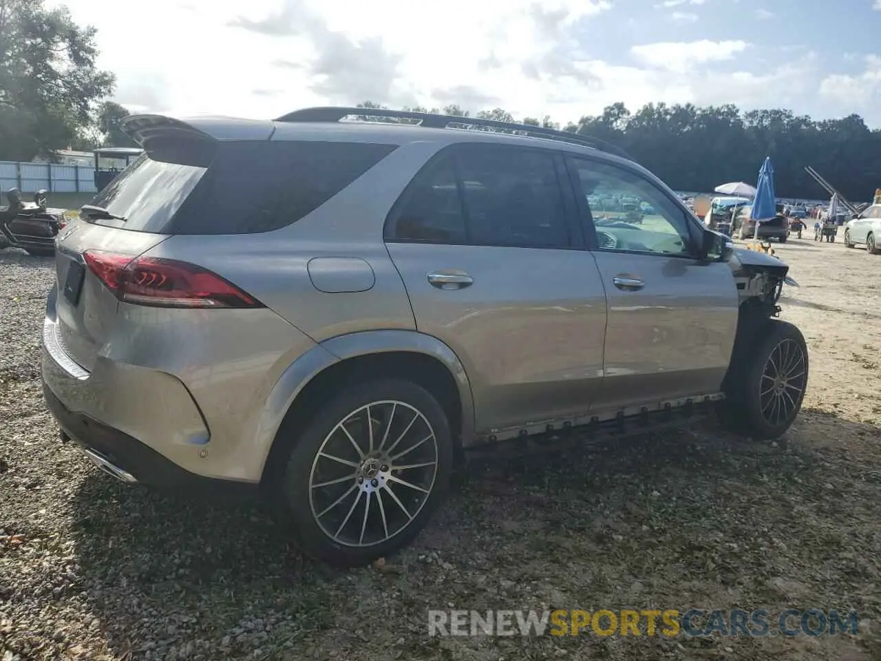 3 Photograph of a damaged car 4JGFB4JB0NA783331 MERCEDES-BENZ GLE-CLASS 2022