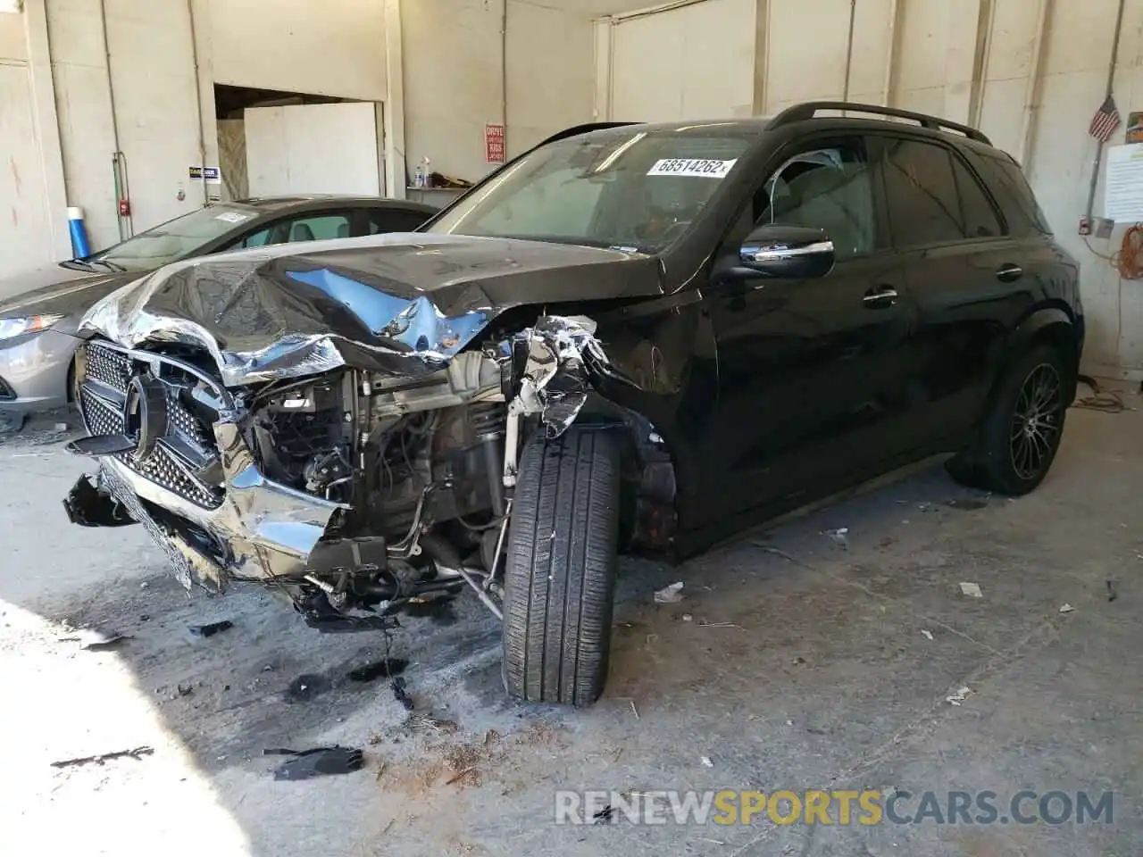 1 Photograph of a damaged car 4JGFB4KB1NA587378 MERCEDES-BENZ GLE-CLASS 2022