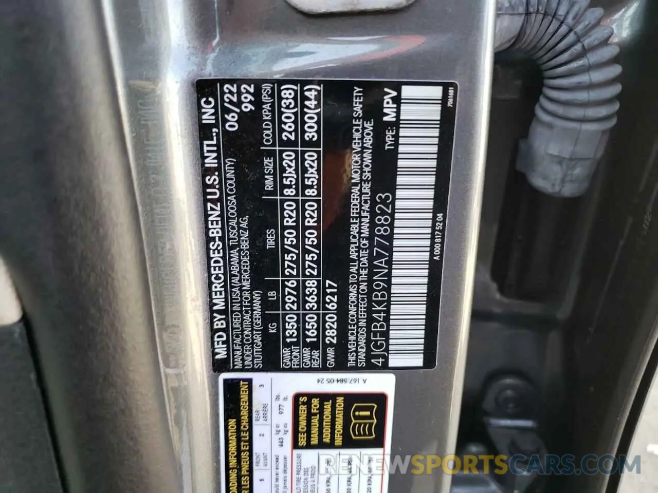 13 Photograph of a damaged car 4JGFB4KB9NA778823 MERCEDES-BENZ GLE-CLASS 2022