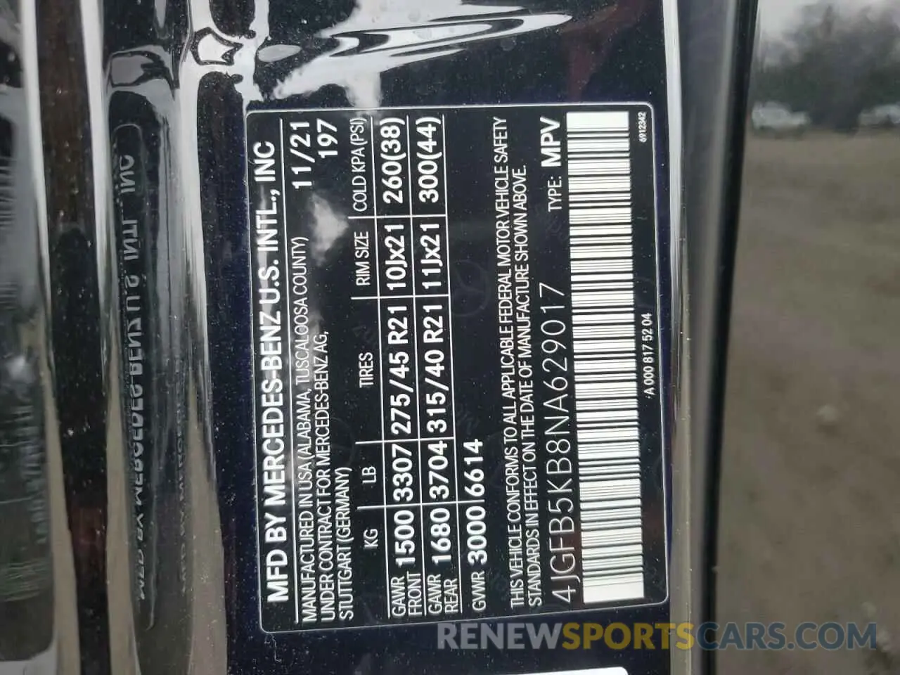 13 Photograph of a damaged car 4JGFB5KB8NA629017 MERCEDES-BENZ GLE-CLASS 2022