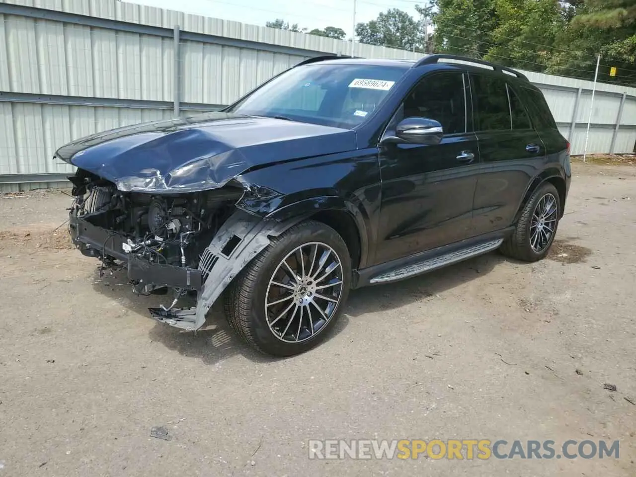 1 Photograph of a damaged car 4JGFB5KE9NA596152 MERCEDES-BENZ GLE-CLASS 2022