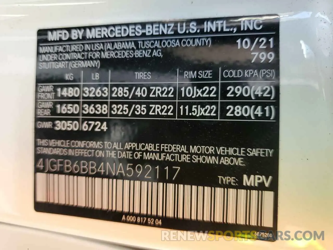 13 Photograph of a damaged car 4JGFB6BB4NA592117 MERCEDES-BENZ GLE-CLASS 2022