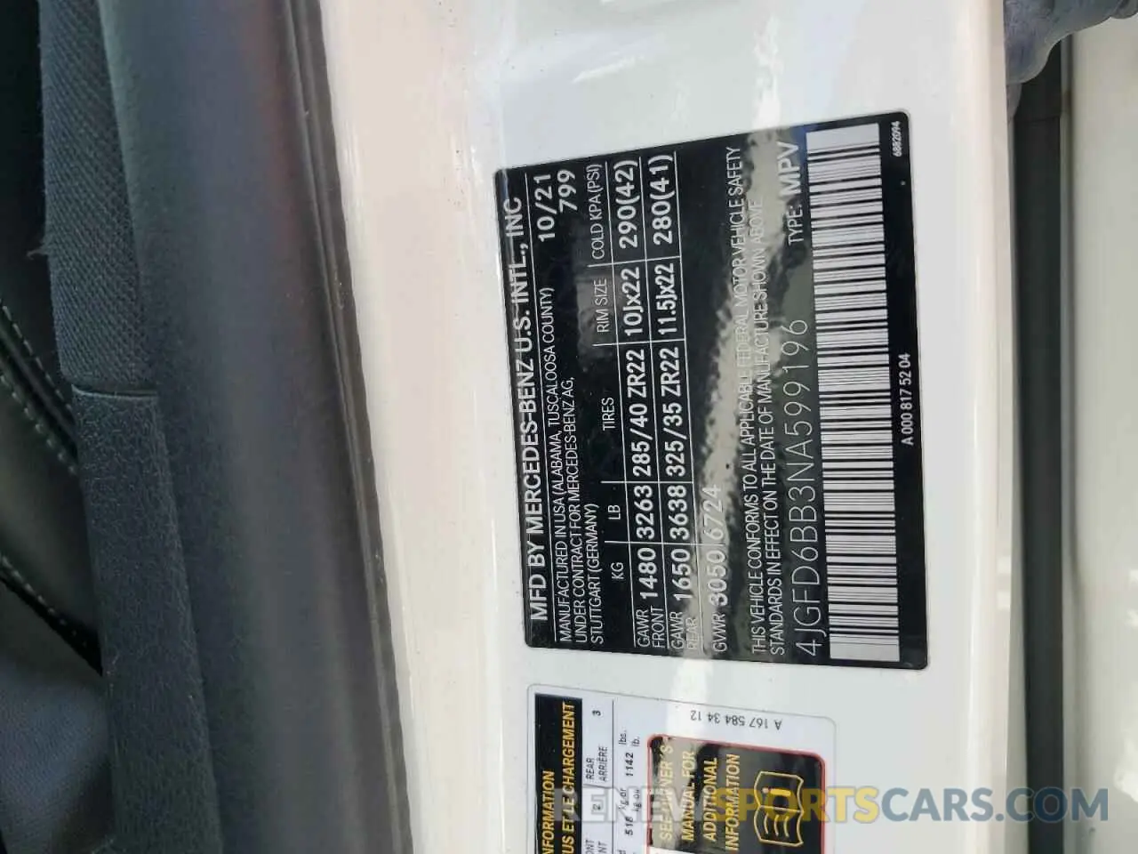 13 Photograph of a damaged car 4JGFD6BB3NA599196 MERCEDES-BENZ GLE-CLASS 2022