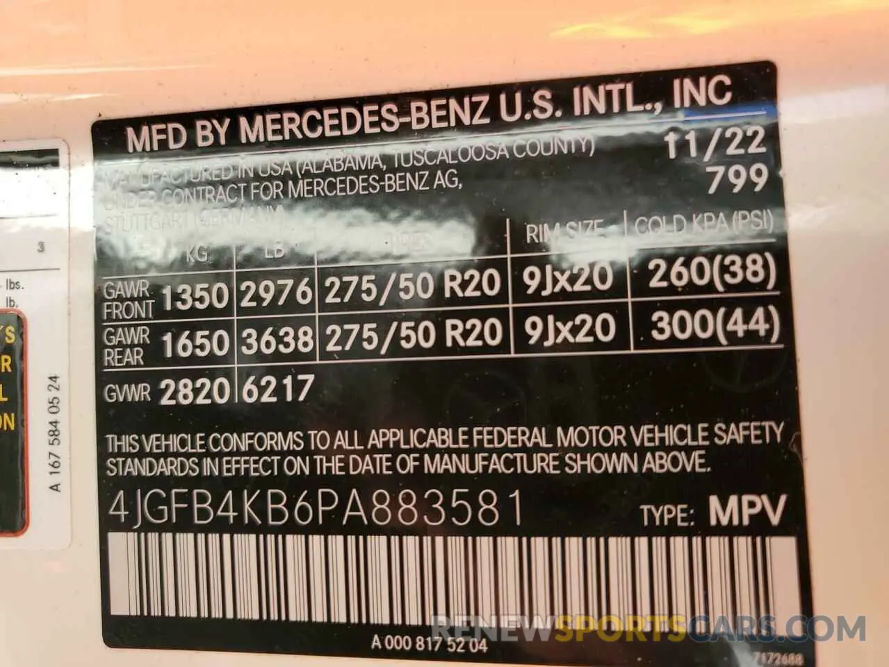 13 Photograph of a damaged car 4JGFB4KB6PA883581 MERCEDES-BENZ GLE-CLASS 2023