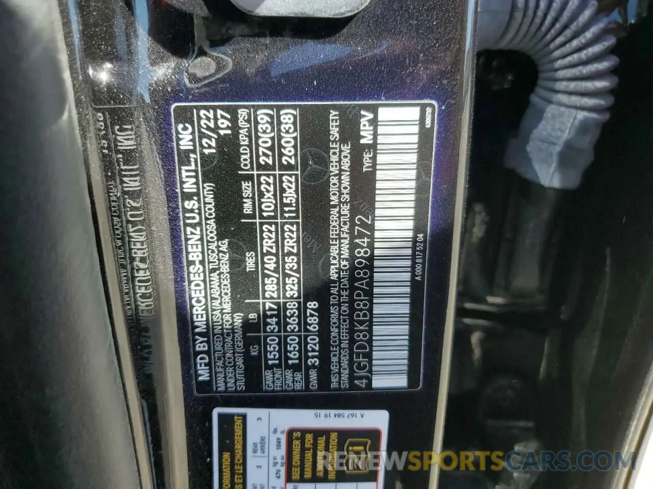 14 Photograph of a damaged car 4JGFD8KB8PA898472 MERCEDES-BENZ GLE-CLASS 2023