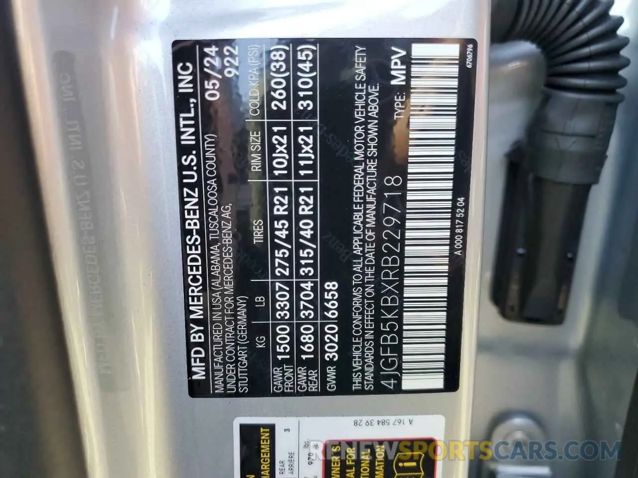 13 Photograph of a damaged car 4JGFB5KBXRB229718 MERCEDES-BENZ GLE-CLASS 2024
