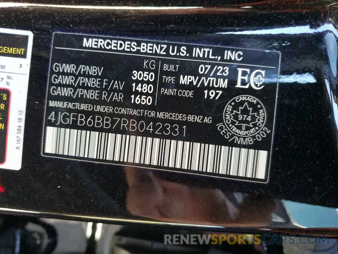 13 Photograph of a damaged car 4JGFB6BB7RB042331 MERCEDES-BENZ GLE-CLASS 2024