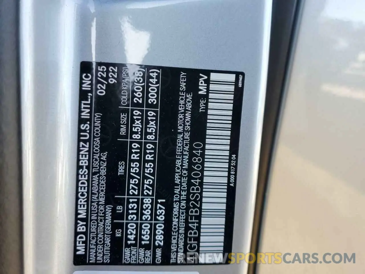 14 Photograph of a damaged car 4JGFB4FB2SB406840 MERCEDES-BENZ GLE-CLASS 2025