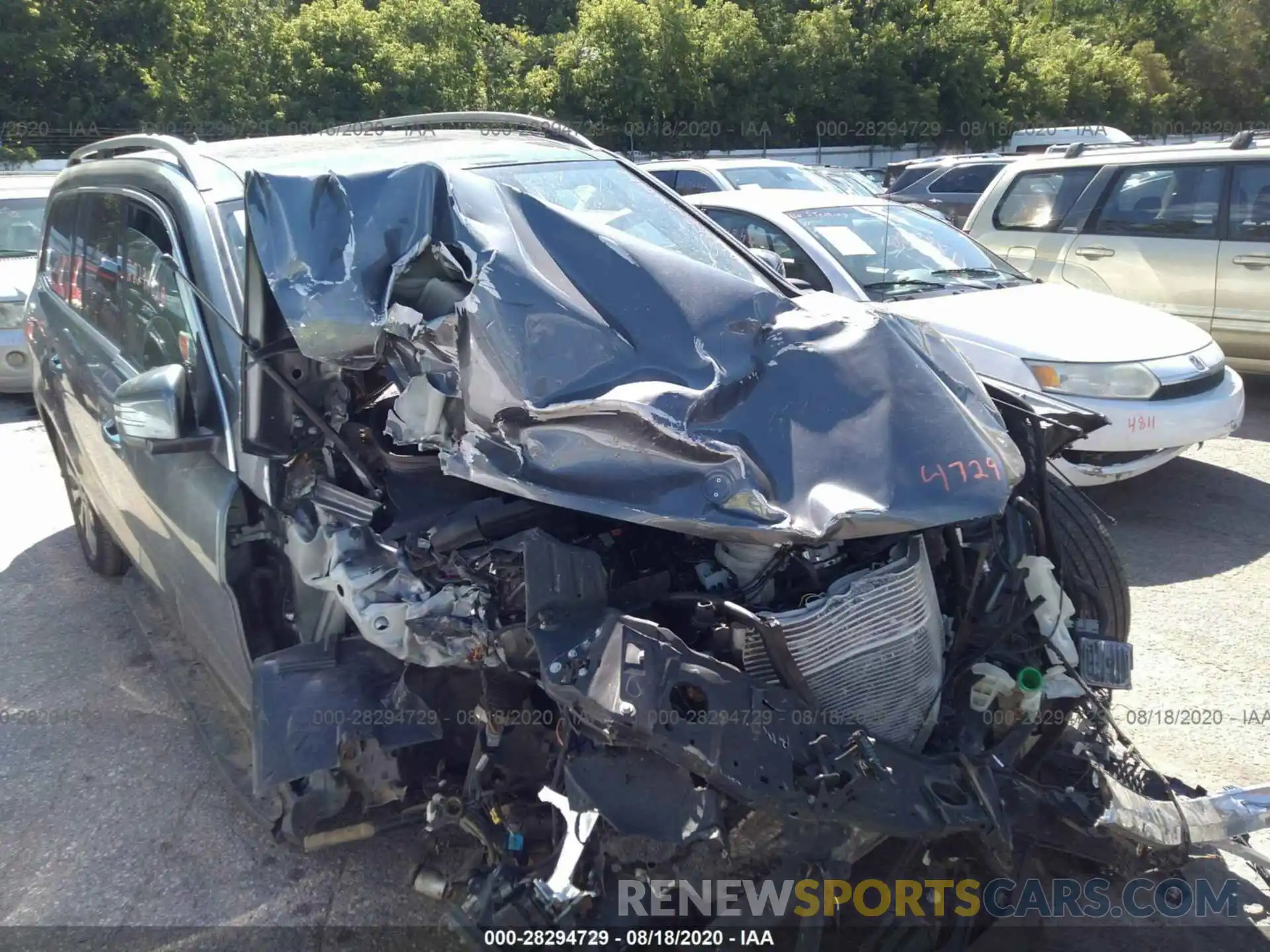 1 Photograph of a damaged car 4JGDF6EE6KB205736 MERCEDES-BENZ GLS 2019