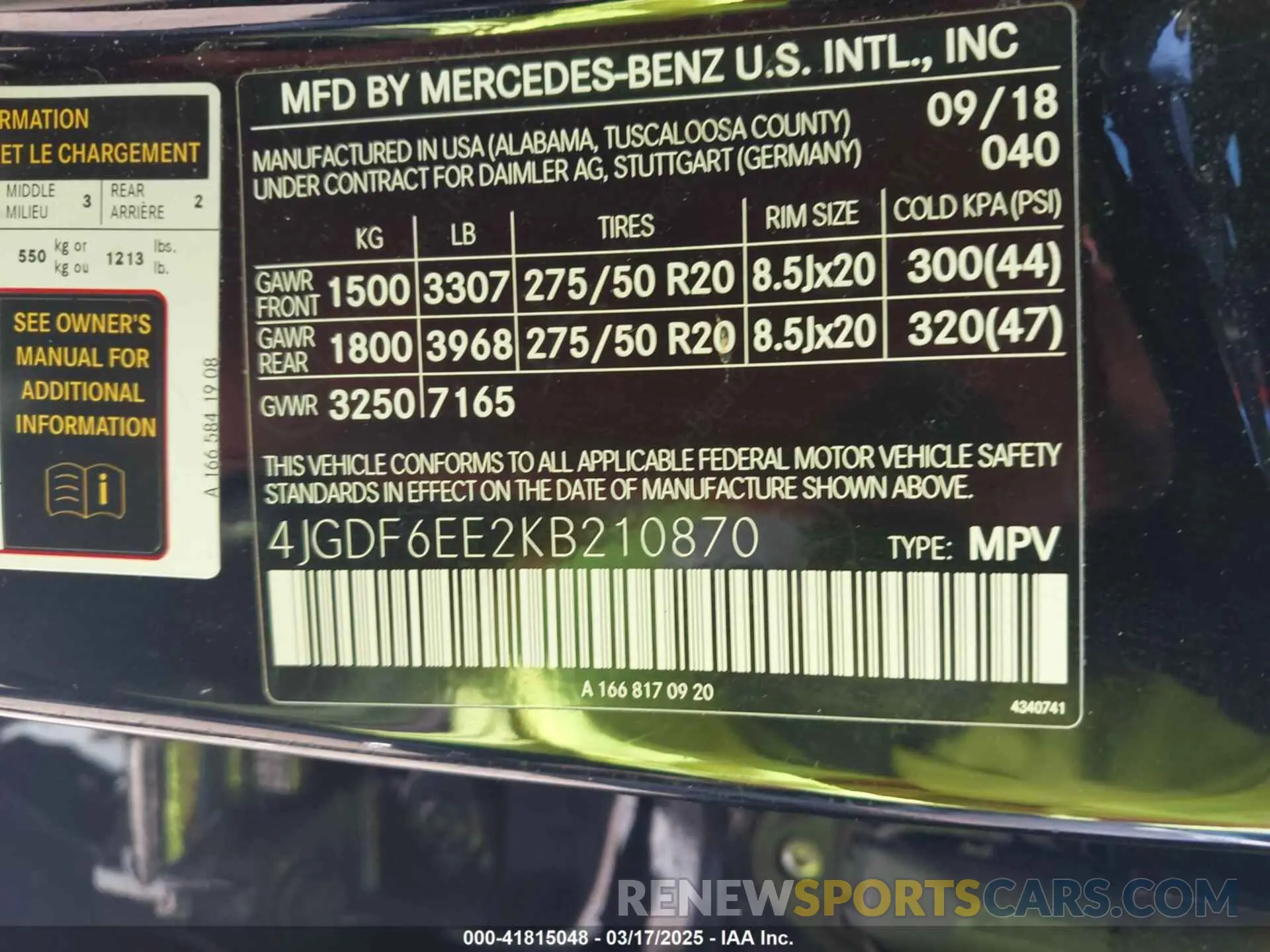 9 Photograph of a damaged car 4JGDF6EE2KB210870 MERCEDES-BENZ GLS 450 2019