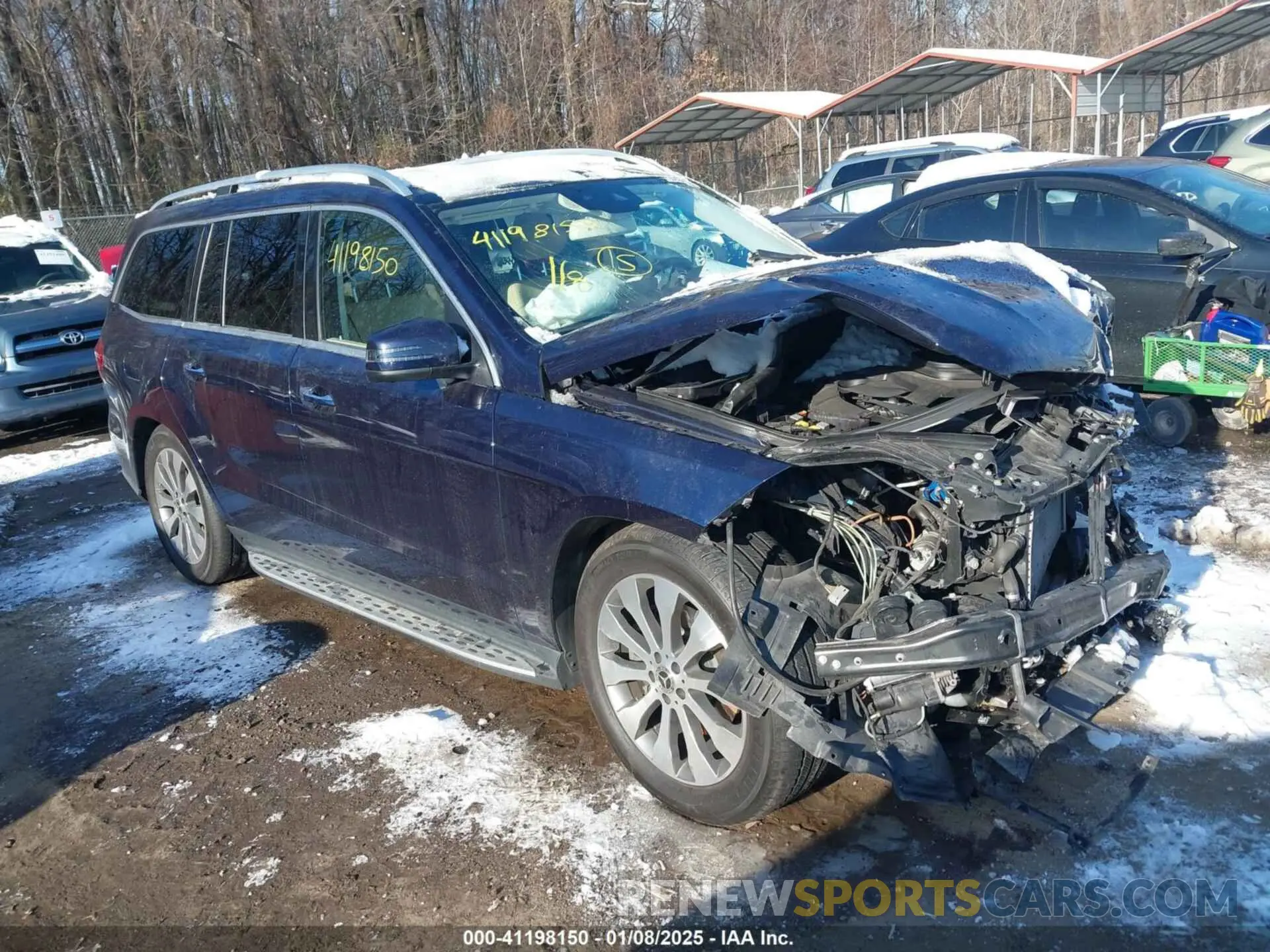 1 Photograph of a damaged car 4JGDF6EE8KB225034 MERCEDES-BENZ GLS 450 2019