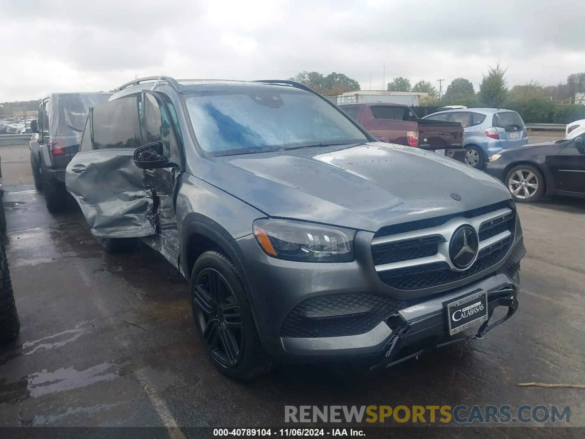 1 Photograph of a damaged car 4JGFF5KE0NA599445 MERCEDES-BENZ GLS 450 2022