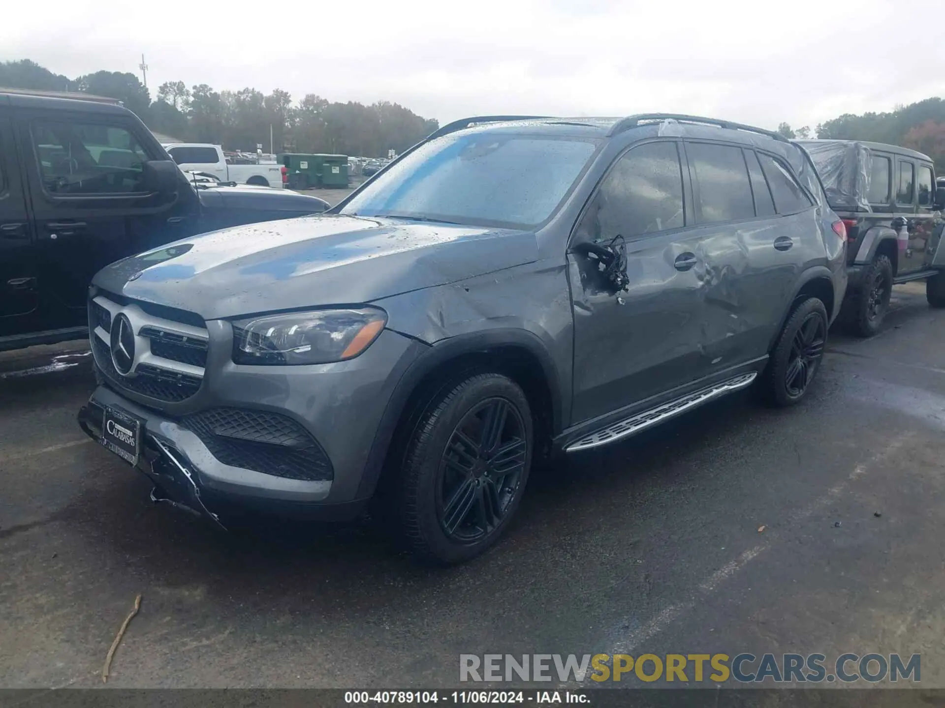 2 Photograph of a damaged car 4JGFF5KE0NA599445 MERCEDES-BENZ GLS 450 2022