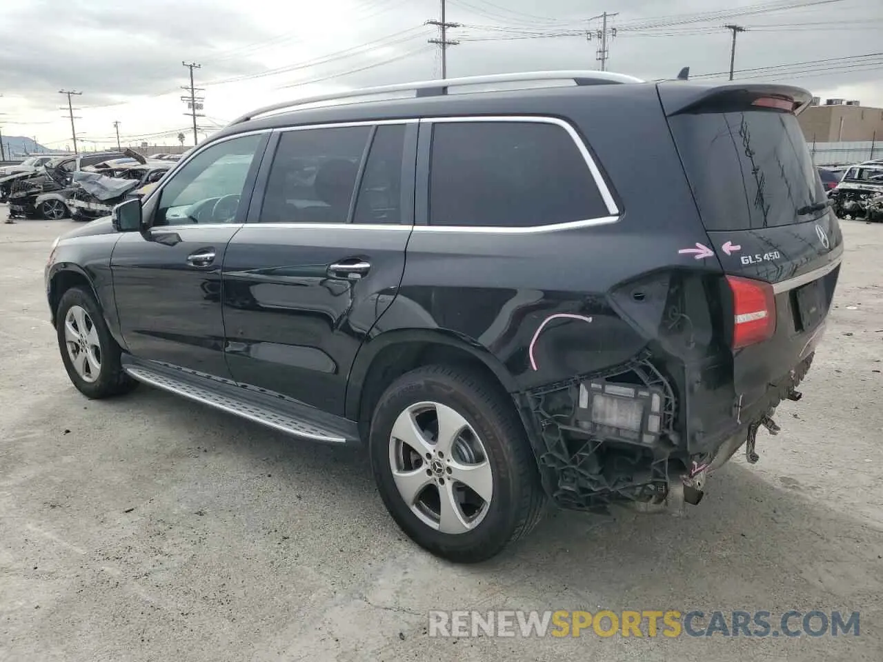 2 Photograph of a damaged car 4JGDF6EE0KB228607 MERCEDES-BENZ GLS-CLASS 2019