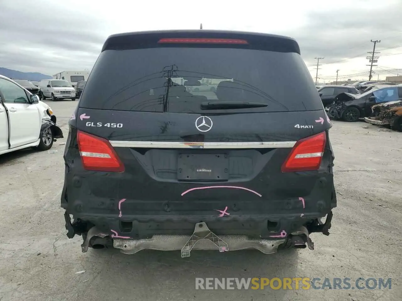 6 Photograph of a damaged car 4JGDF6EE0KB228607 MERCEDES-BENZ GLS-CLASS 2019