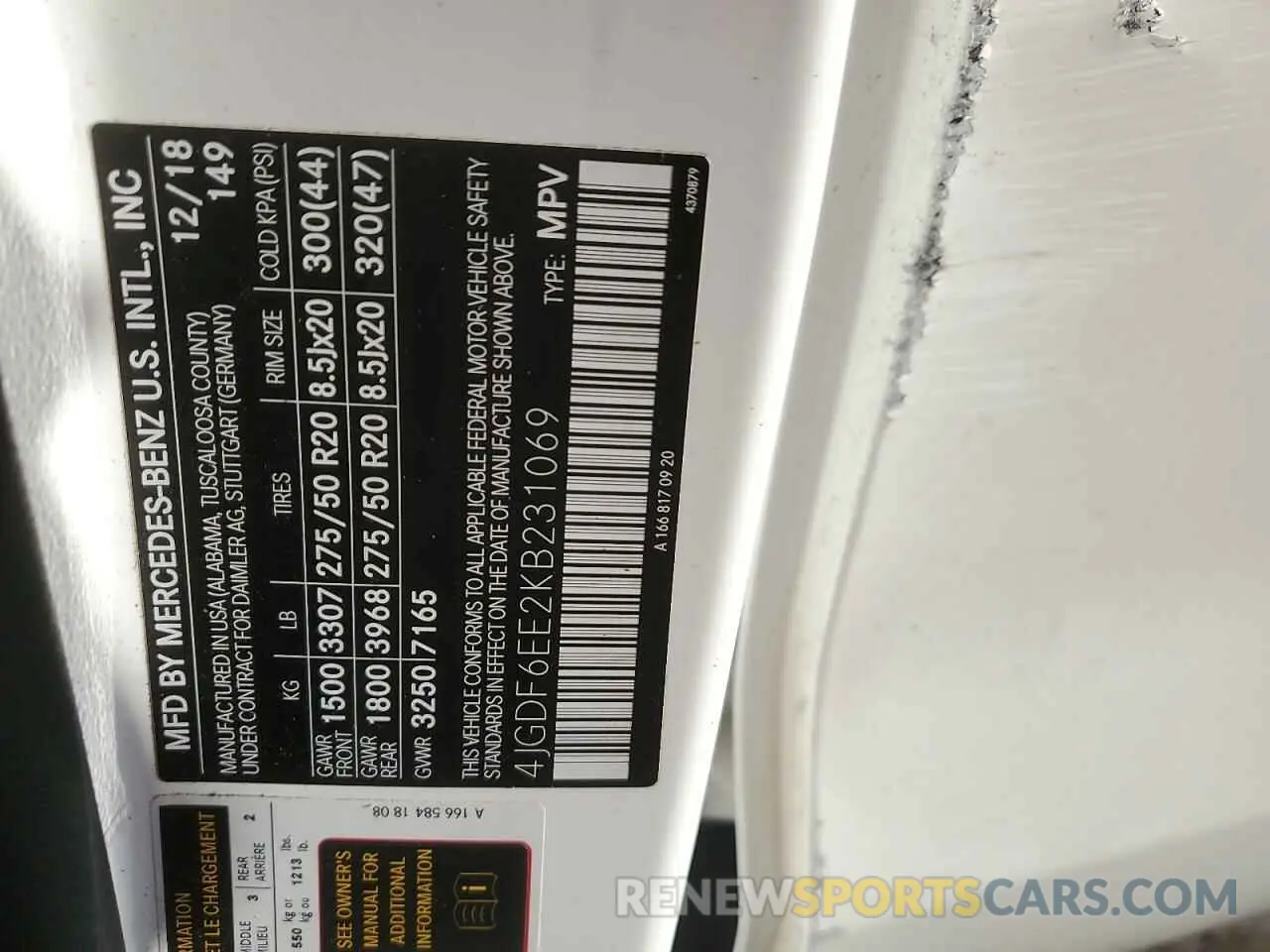 15 Photograph of a damaged car 4JGDF6EE2KB231069 MERCEDES-BENZ GLS-CLASS 2019