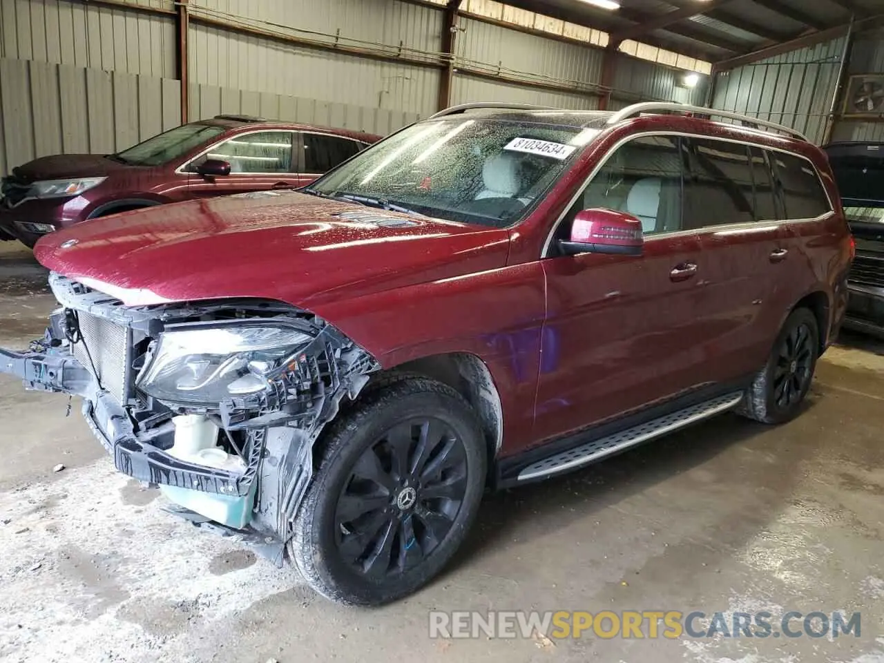 1 Photograph of a damaged car 4JGDF6EE2KB239091 MERCEDES-BENZ GLS-CLASS 2019
