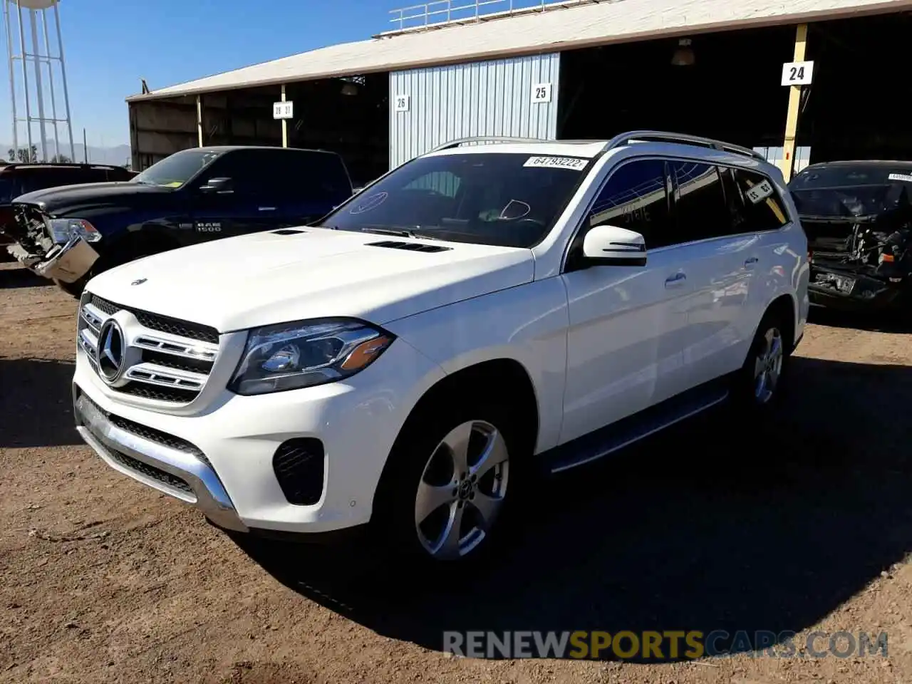 2 Photograph of a damaged car 4JGDF6EE3KB238497 MERCEDES-BENZ GLS-CLASS 2019