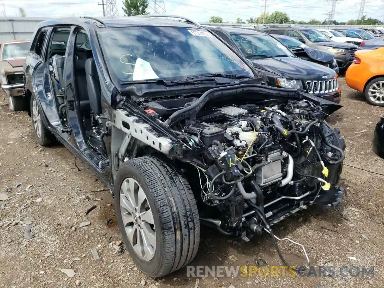 1 Photograph of a damaged car 4JGDF6EEXKB229280 MERCEDES-BENZ GLS-CLASS 2019