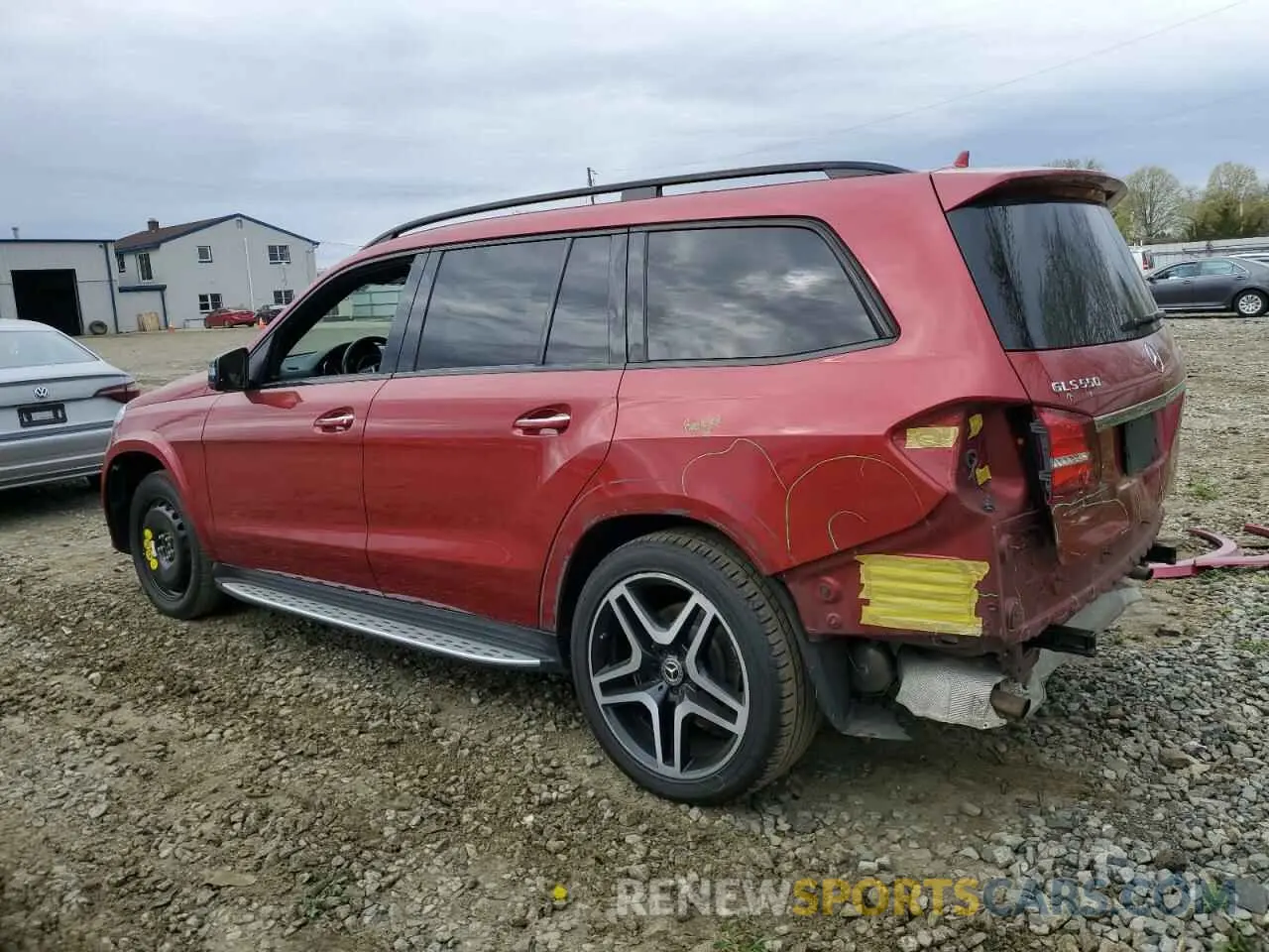 2 Photograph of a damaged car 4JGDF7DE3KB232335 MERCEDES-BENZ GLS-CLASS 2019