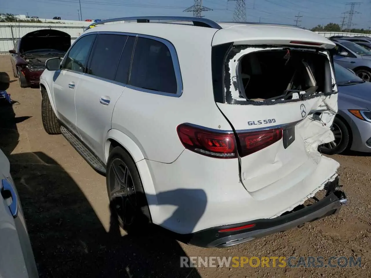 2 Photograph of a damaged car 4JGFF8GE3MA405029 MERCEDES-BENZ GLS-CLASS 2021
