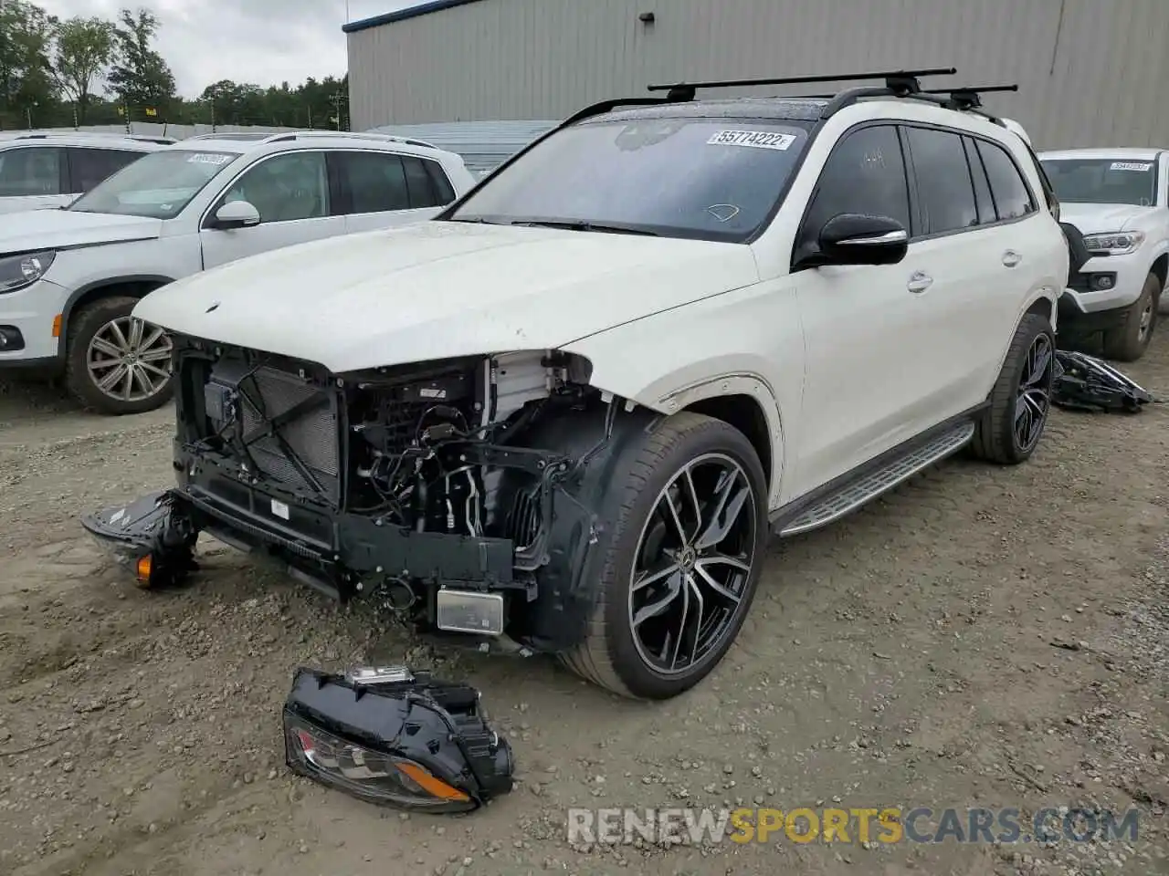 2 Photograph of a damaged car 4JGFF5KE9NA625637 MERCEDES-BENZ GLS-CLASS 2022