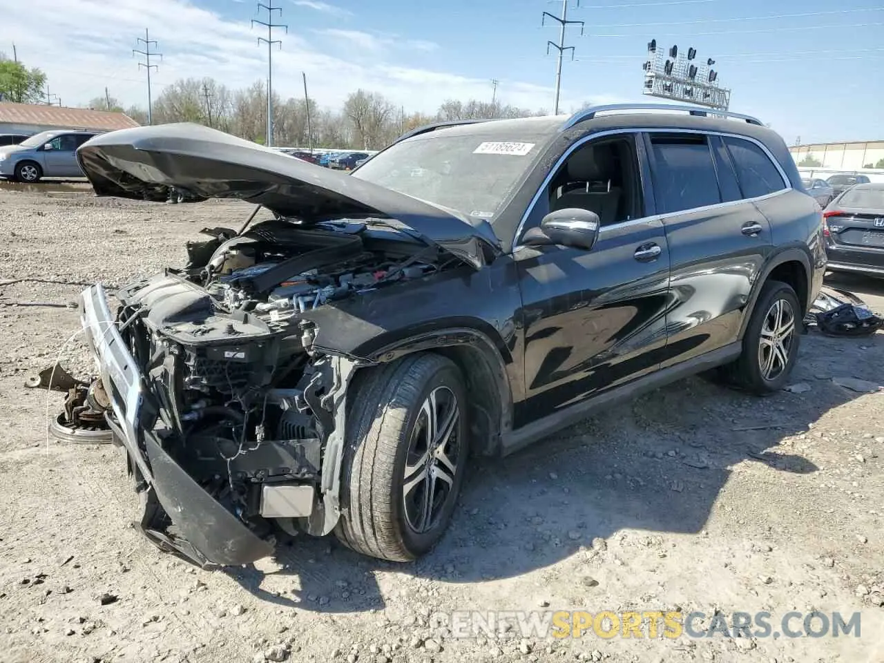 1 Photograph of a damaged car 4JGFF5KE9NA782178 MERCEDES-BENZ GLS-CLASS 2022