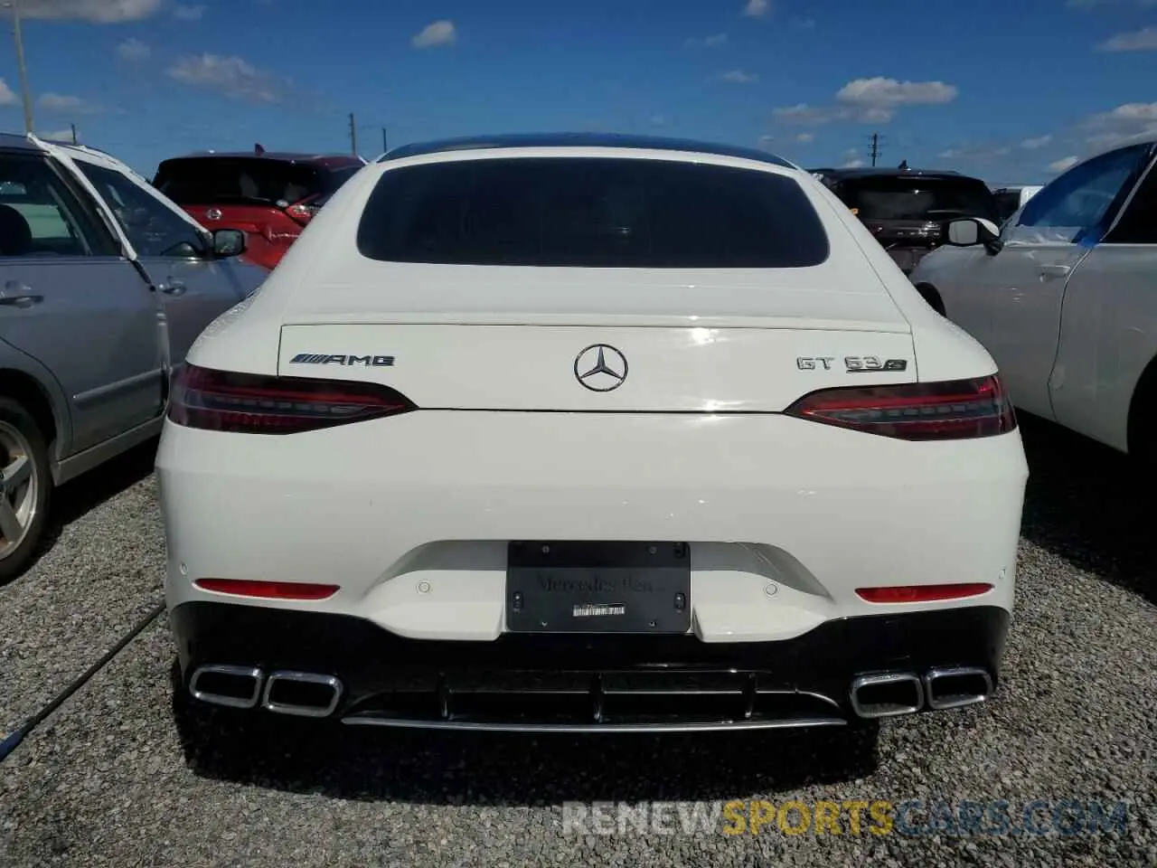 6 Photograph of a damaged car W1K7X8KB5MA037610 MERCEDES-BENZ GT-CLASS 2021