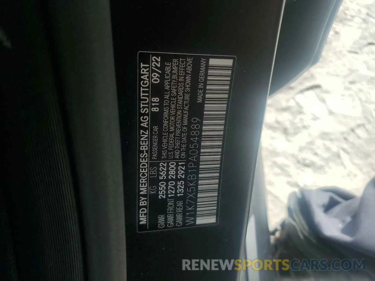 12 Photograph of a damaged car W1K7X5KB1PA054889 MERCEDES-BENZ GT-CLASS 2023