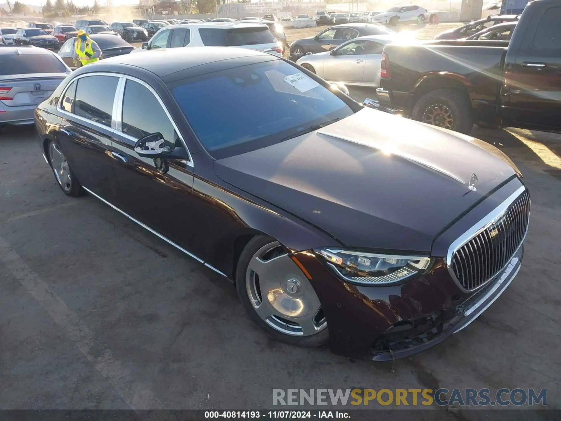 1 Photograph of a damaged car W1K6X7GBXMA023748 MERCEDES-BENZ MAYBACH S 580 2021