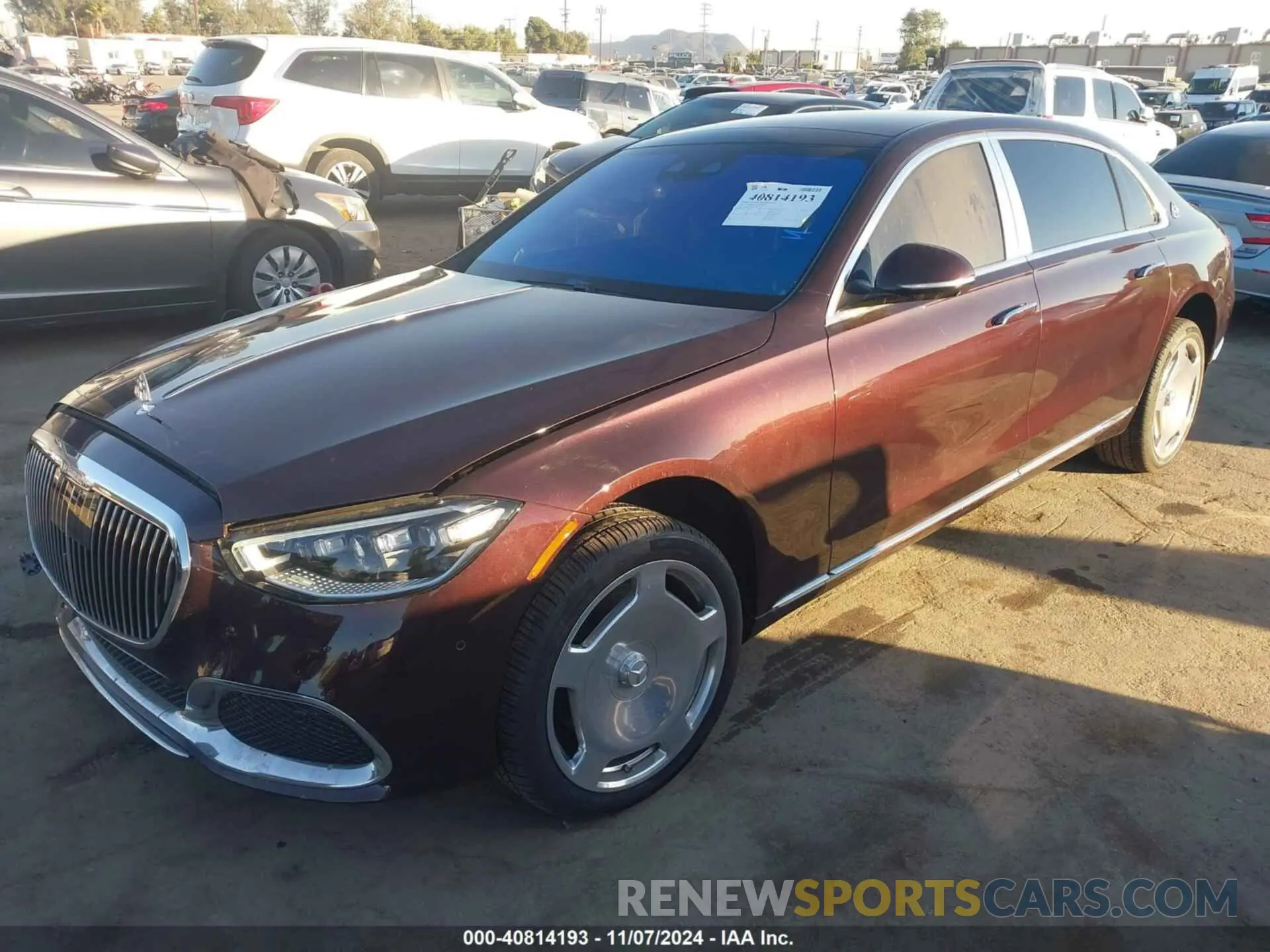 2 Photograph of a damaged car W1K6X7GBXMA023748 MERCEDES-BENZ MAYBACH S 580 2021