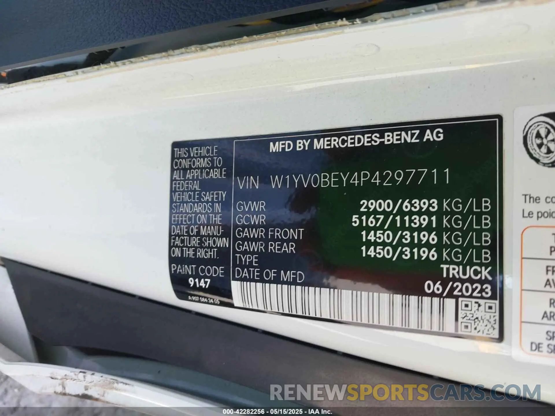 9 Photograph of a damaged car W1YV0BEY4P4297711 MERCEDES-BENZ METRIS 2023