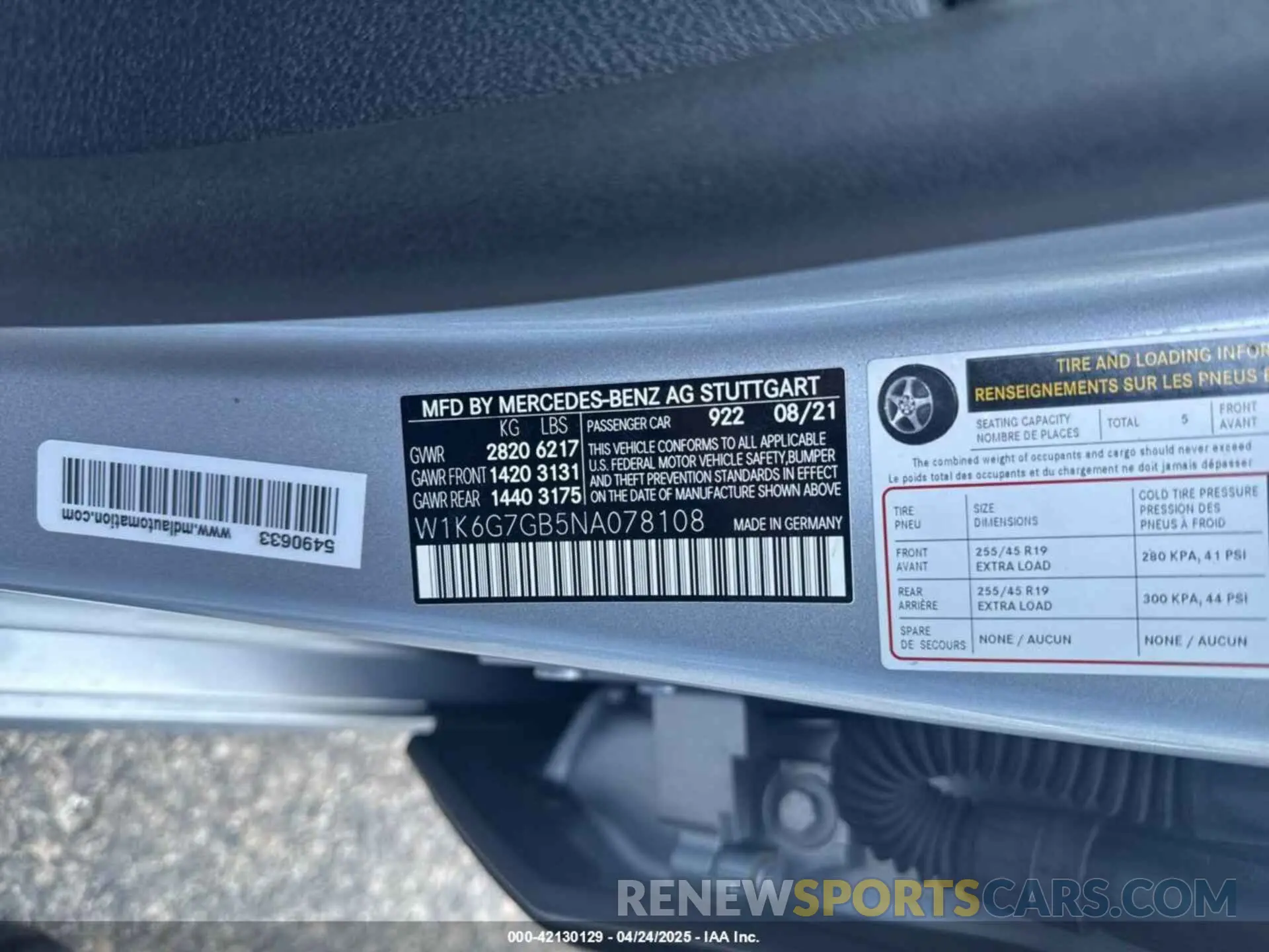 9 Photograph of a damaged car W1K6G7GB5NA078108 MERCEDES-BENZ S 2022