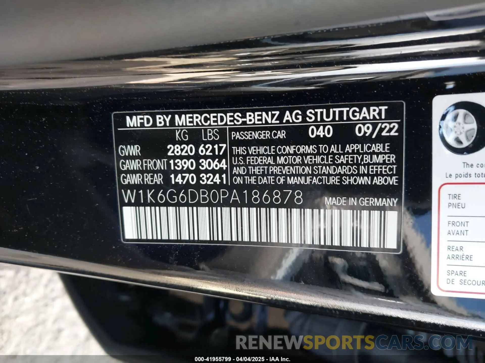9 Photograph of a damaged car W1K6G6DB0PA186878 MERCEDES-BENZ S 500 2023