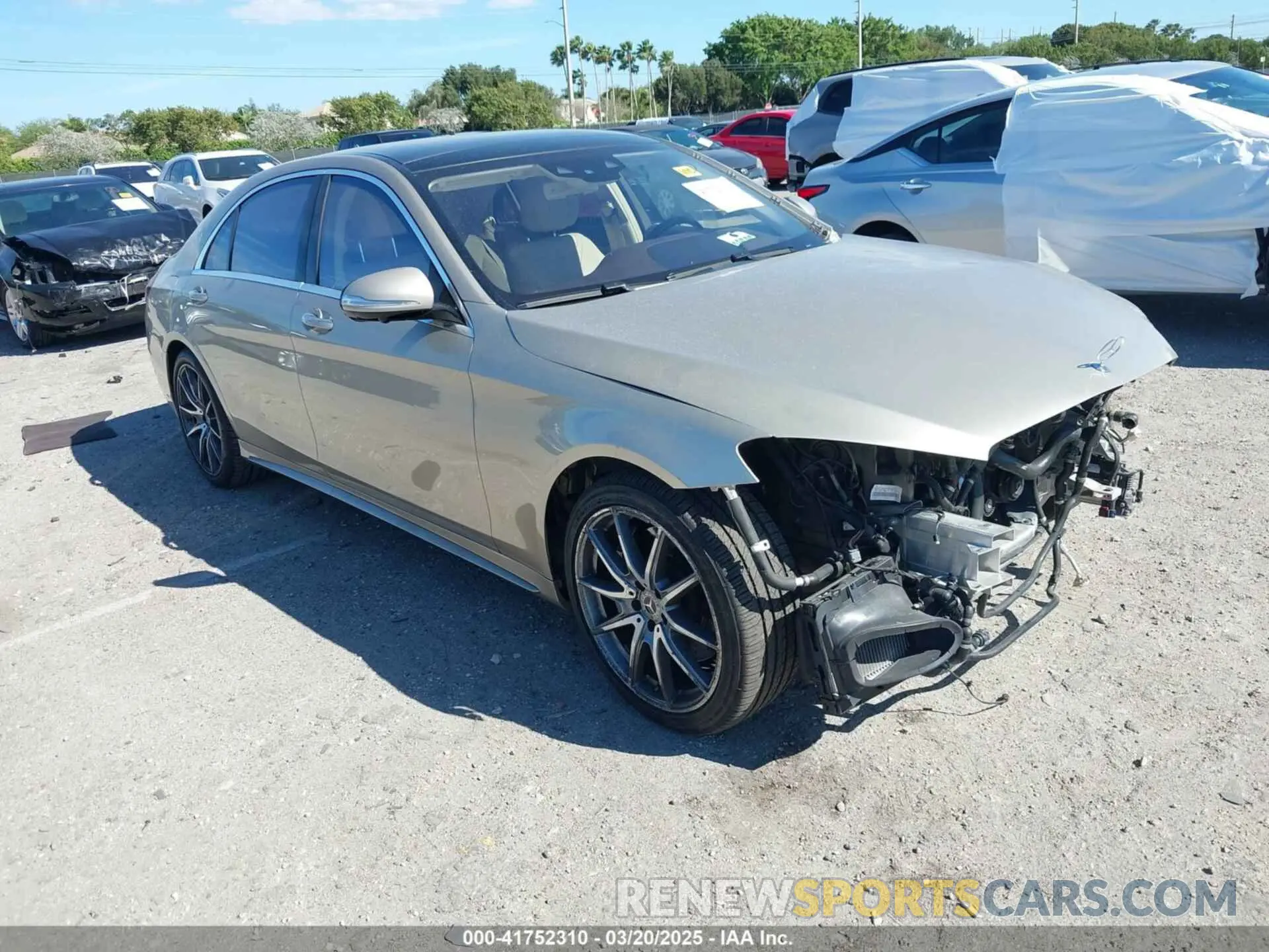 1 Photograph of a damaged car WDDUG8DB2KA483775 MERCEDES-BENZ S 560 2019