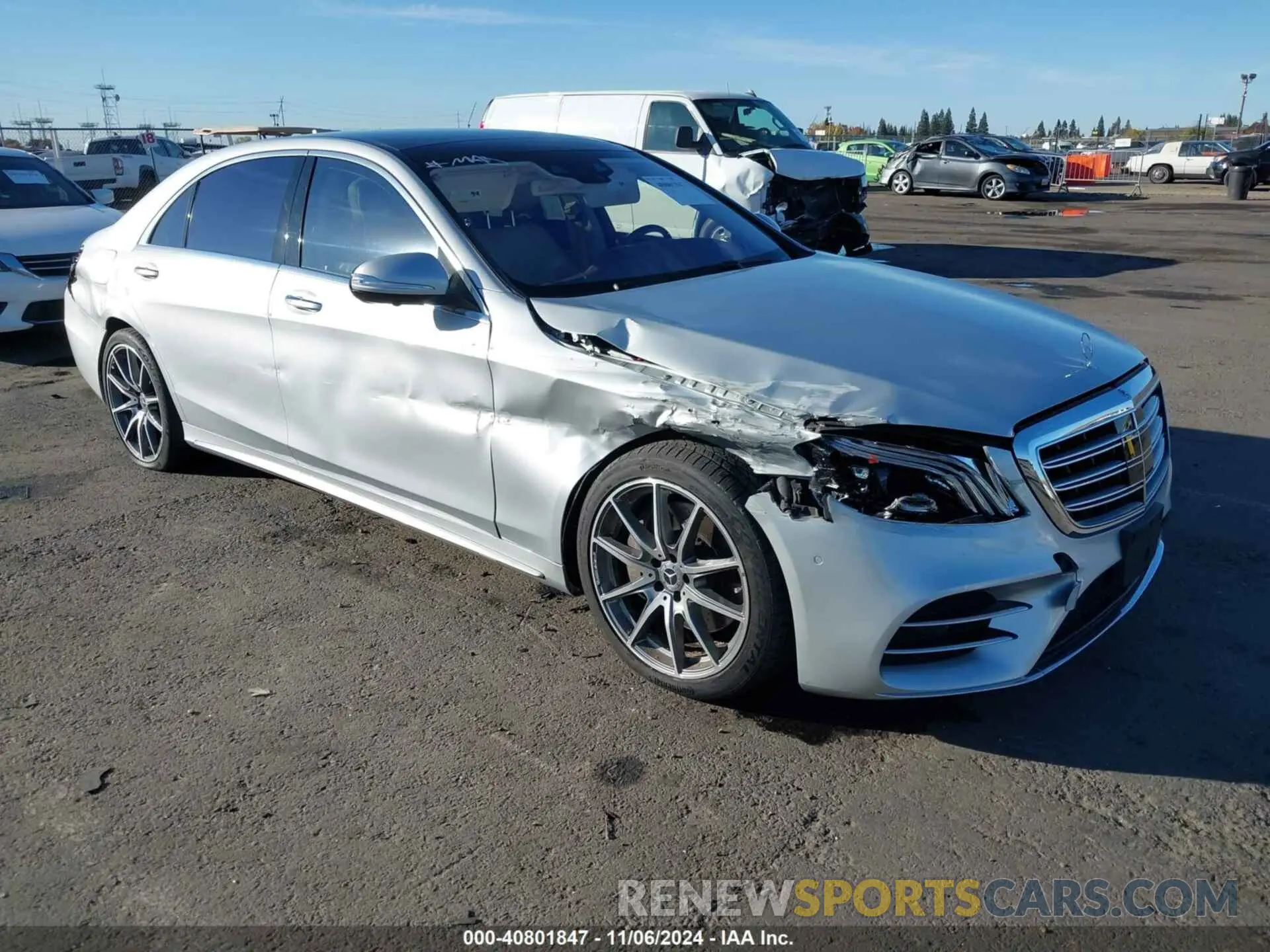 1 Photograph of a damaged car WDDUG8DB9KA453527 MERCEDES-BENZ S 560 2019