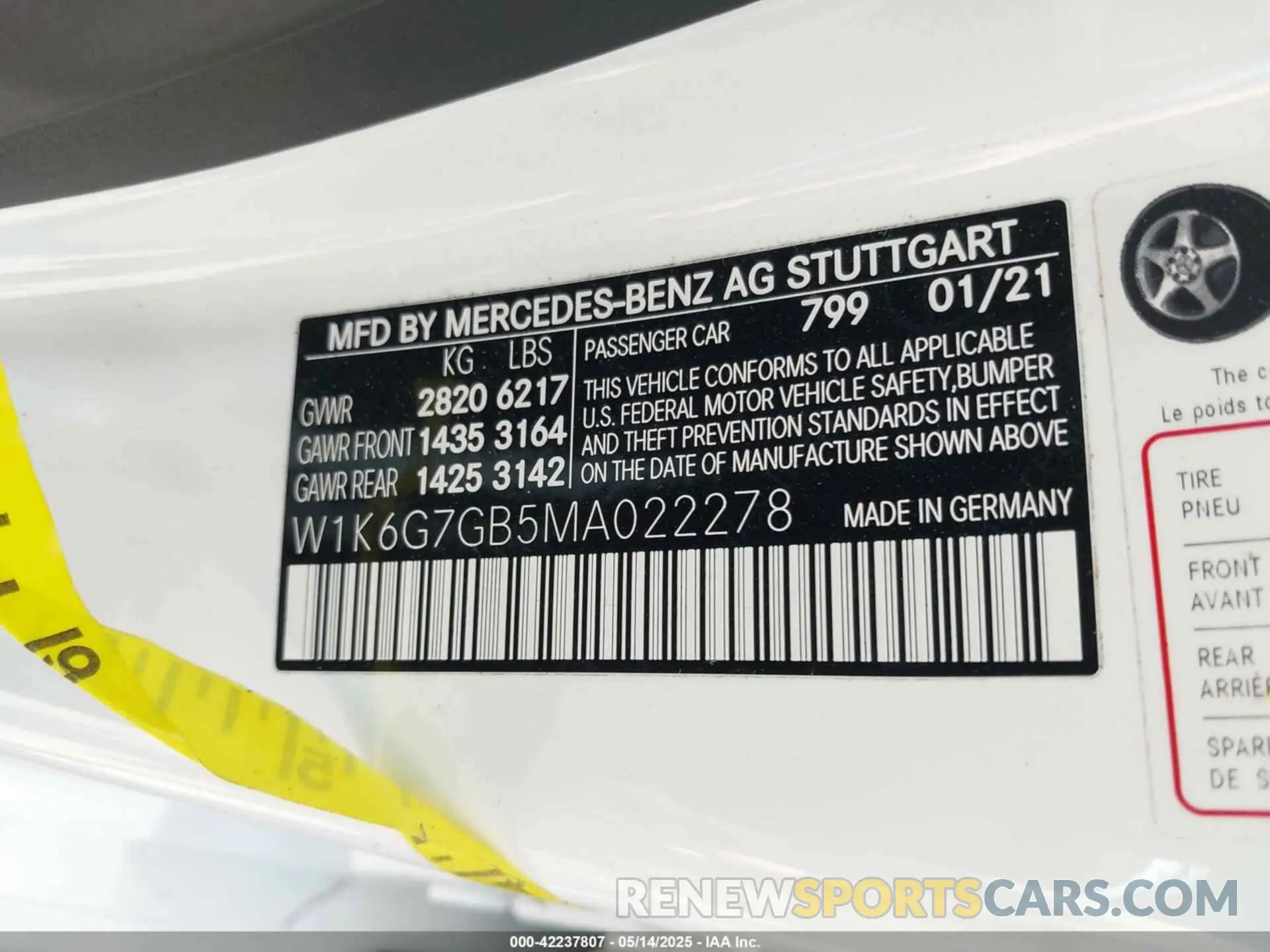 9 Photograph of a damaged car W1K6G7GB5MA022278 MERCEDES-BENZ S 580 2021