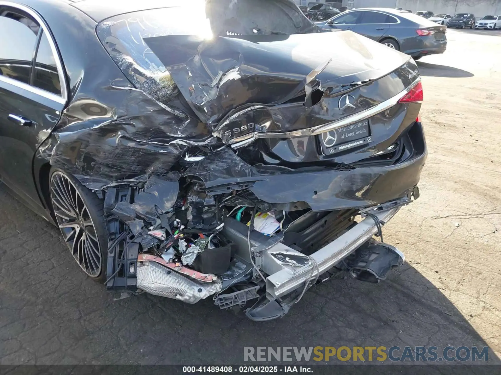 6 Photograph of a damaged car W1K6G7GB7MA057744 MERCEDES-BENZ S 580 2021