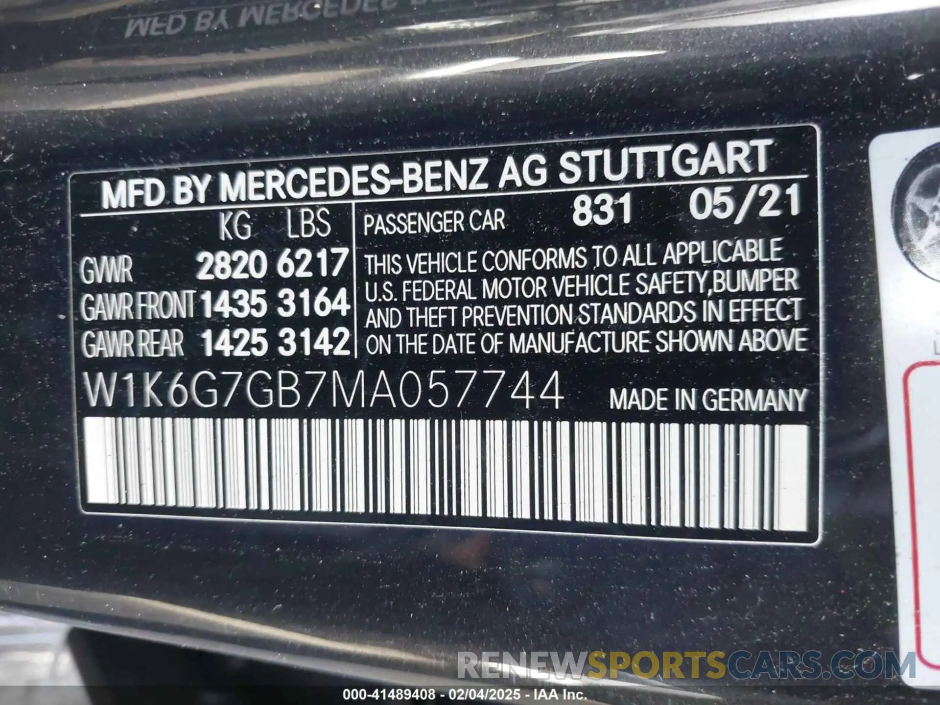 9 Photograph of a damaged car W1K6G7GB7MA057744 MERCEDES-BENZ S 580 2021