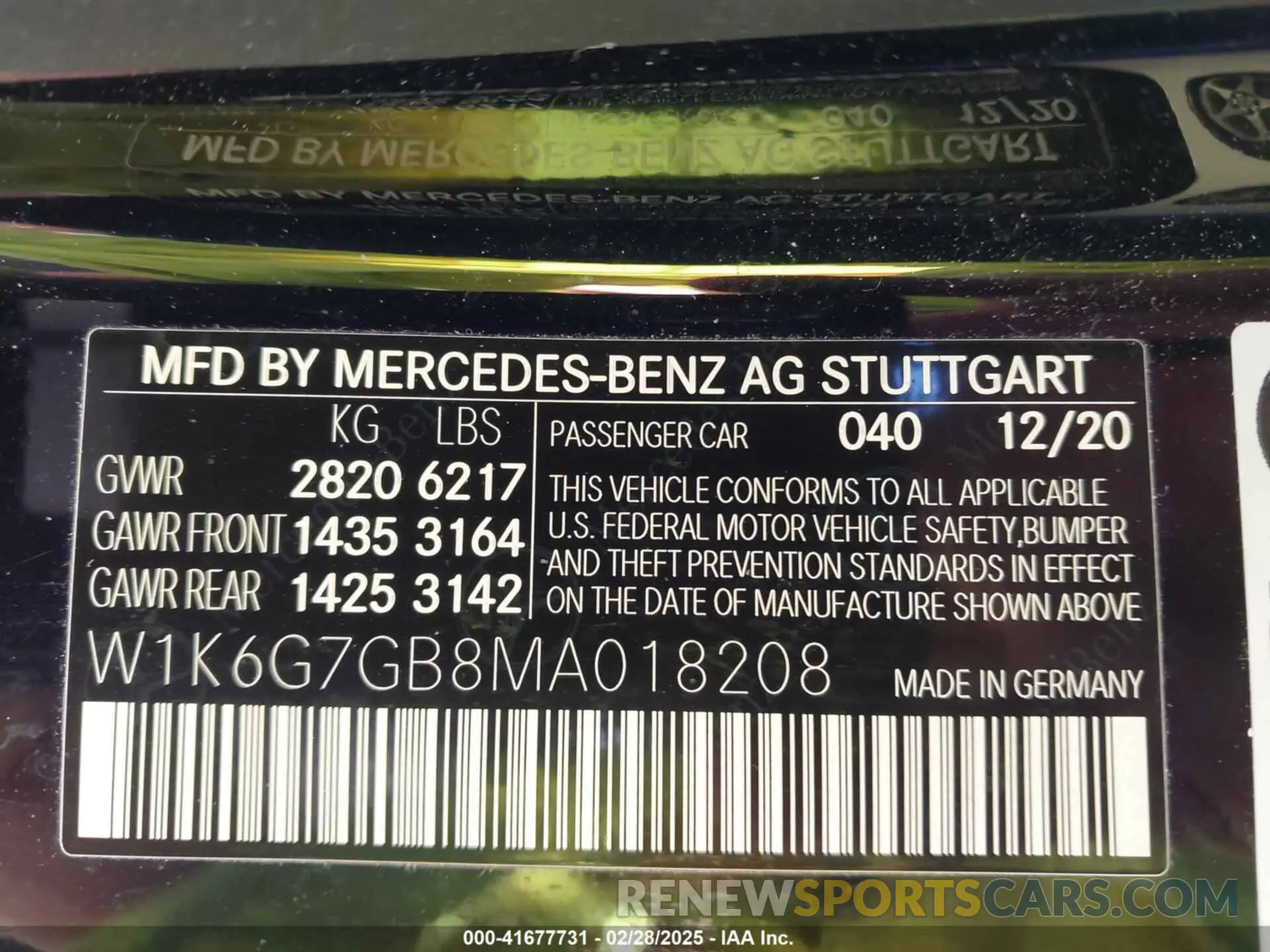 9 Photograph of a damaged car W1K6G7GB8MA018208 MERCEDES-BENZ S 580 2021