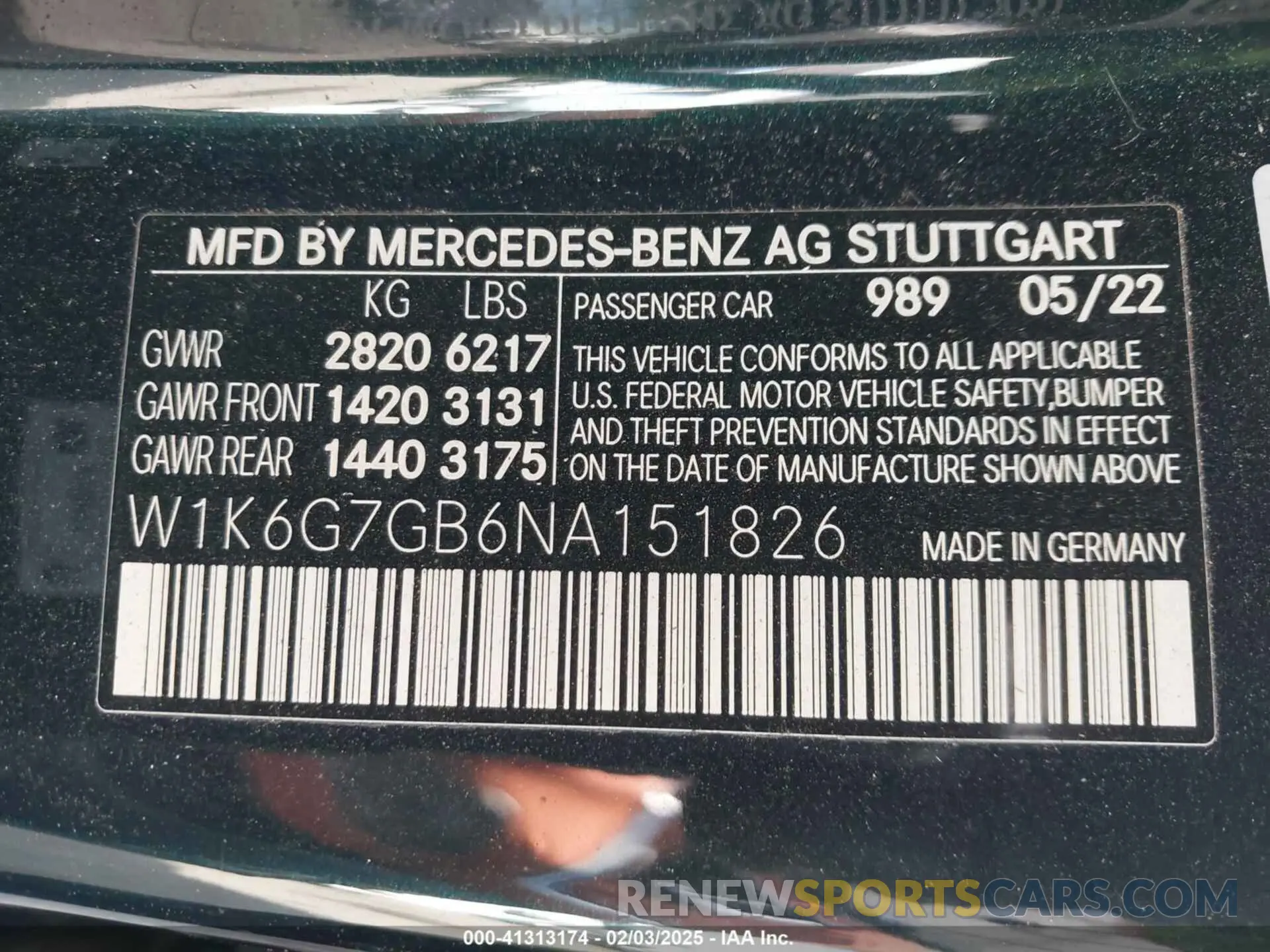 9 Photograph of a damaged car W1K6G7GB6NA151826 MERCEDES-BENZ S 580 2022