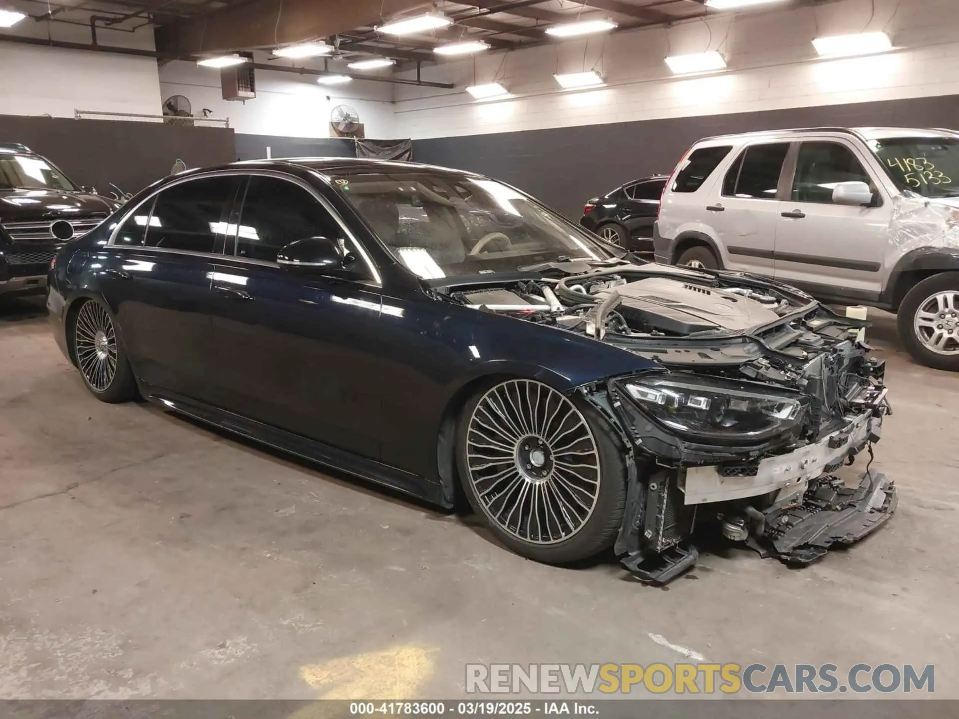 1 Photograph of a damaged car W1K6G7GB7NA155304 MERCEDES-BENZ S 580 2022