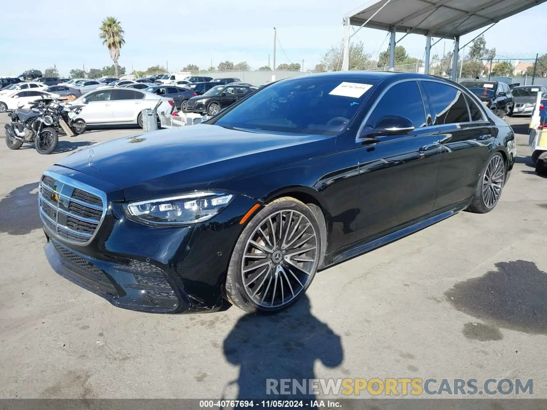 2 Photograph of a damaged car W1K6G7GB9NA106024 MERCEDES-BENZ S 580 2022