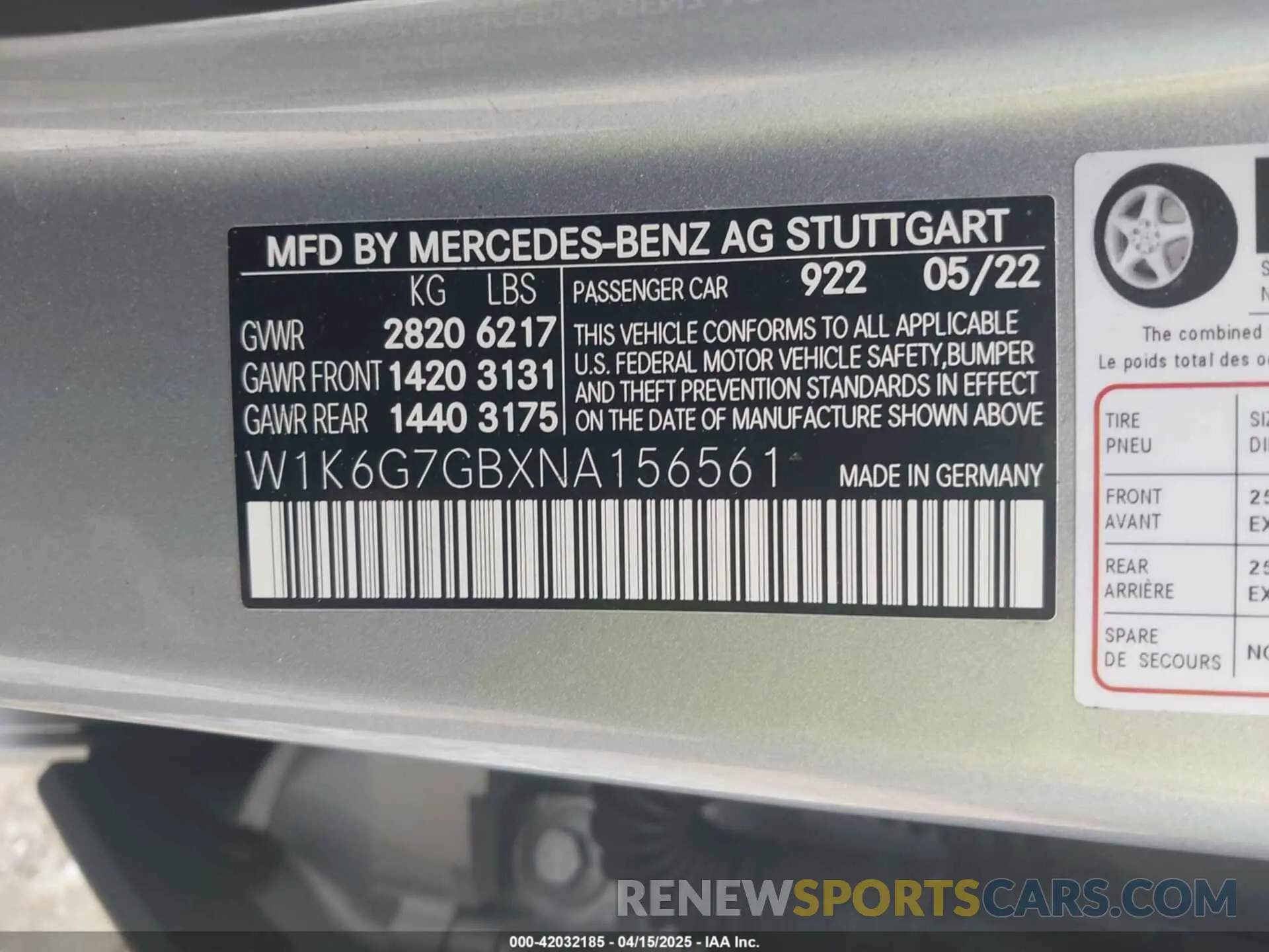 9 Photograph of a damaged car W1K6G7GBXNA156561 MERCEDES-BENZ S 580 2022
