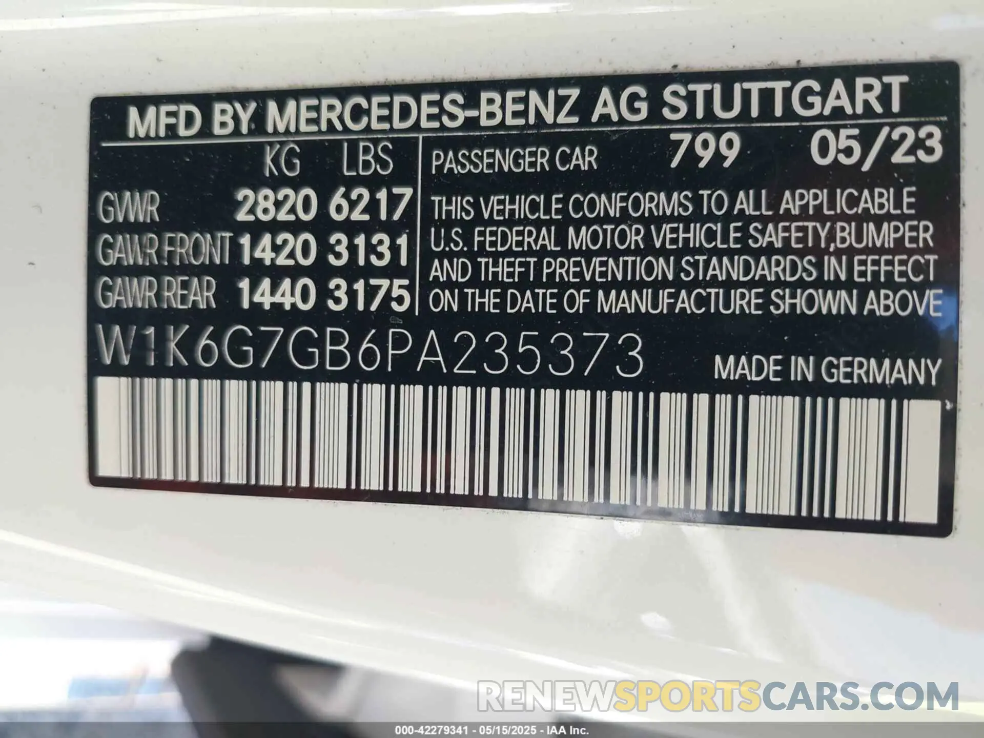 9 Photograph of a damaged car W1K6G7GB6PA235373 MERCEDES-BENZ S 580 2023