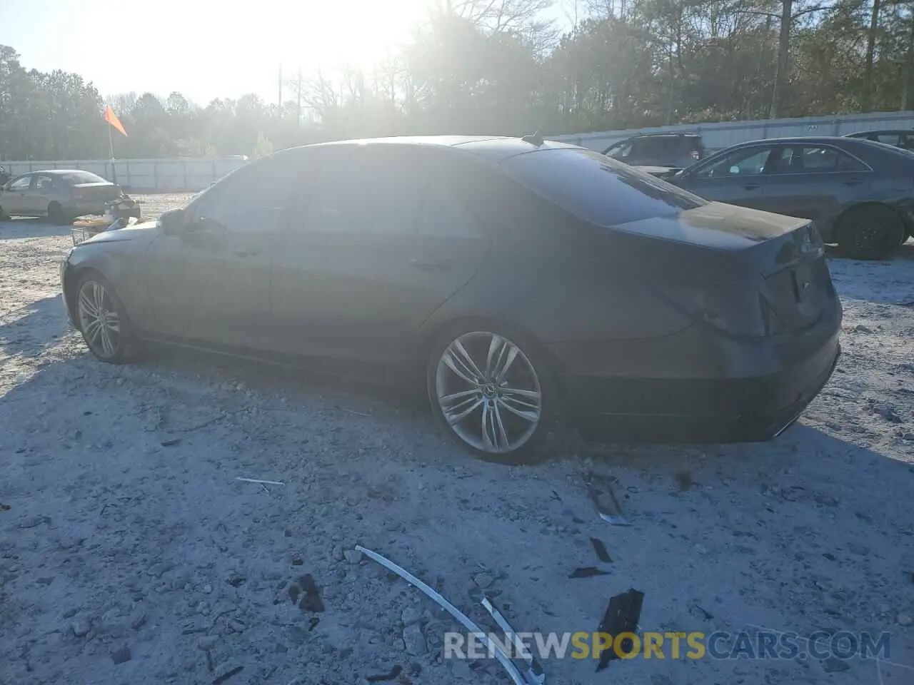 2 Photograph of a damaged car WDDUG6GBXKA441323 MERCEDES-BENZ S-CLASS 2019