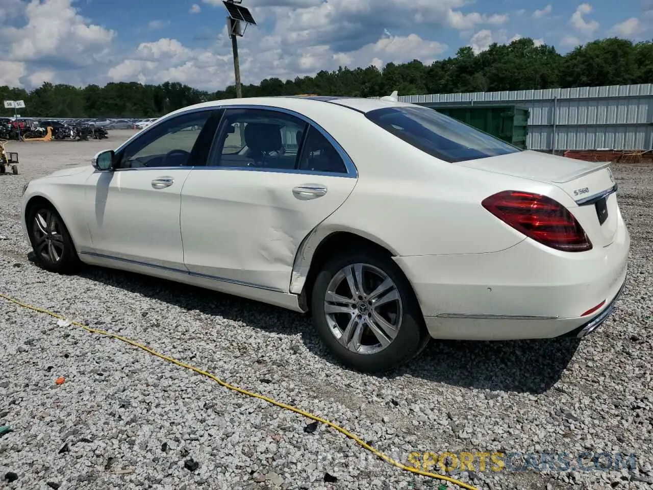 2 Photograph of a damaged car WDDUG8DB5KA491451 MERCEDES-BENZ S-CLASS 2019