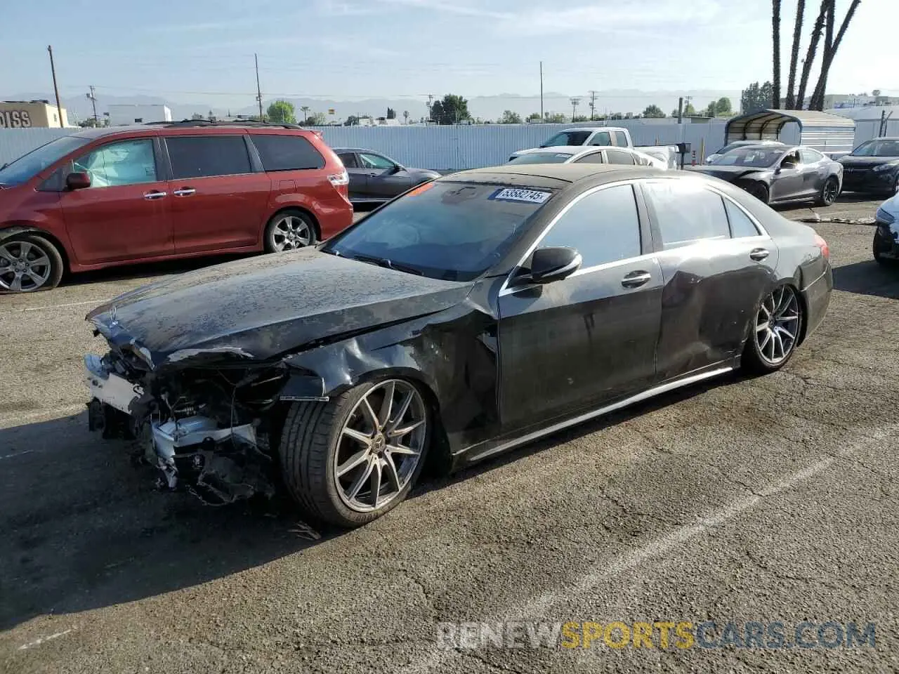 1 Photograph of a damaged car WDDUG8DB9KA428921 MERCEDES-BENZ S-CLASS 2019