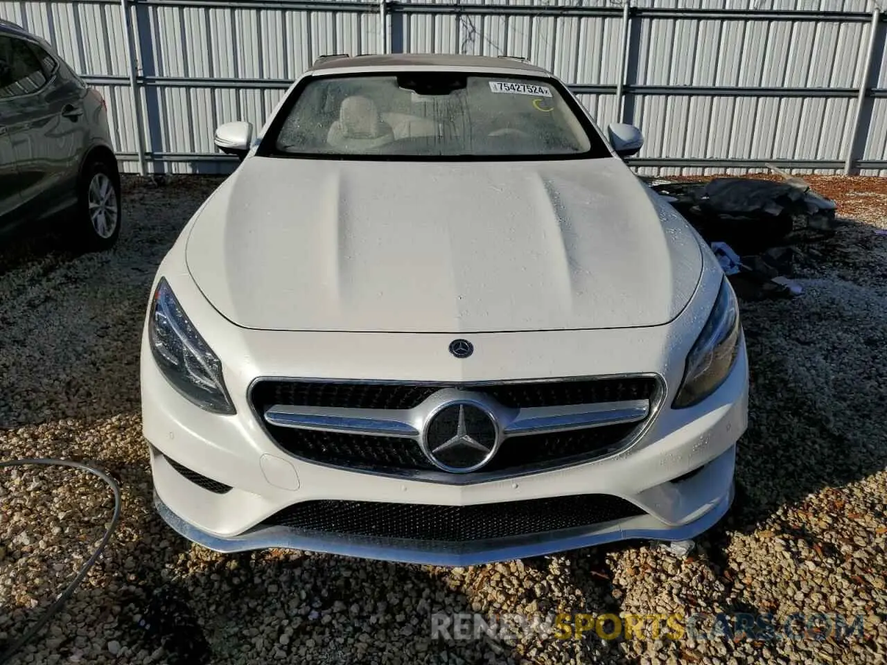 5 Photograph of a damaged car WDDXK8DB3KA037744 MERCEDES-BENZ S-CLASS 2019